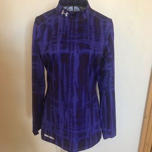 Size L Under Armour Purple Cold Gear Top EUC.